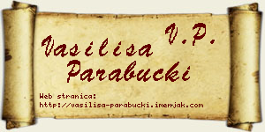 Vasilisa Parabucki vizit kartica
